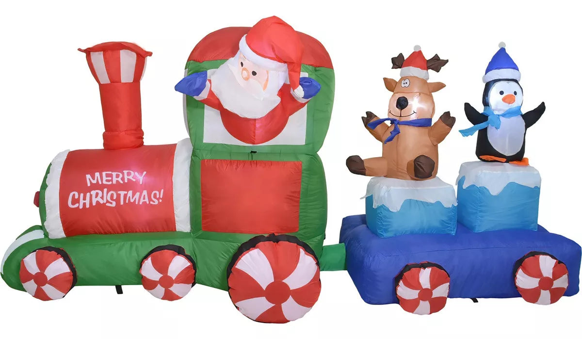 Inflable Navidad Tren Navideño 2.2m